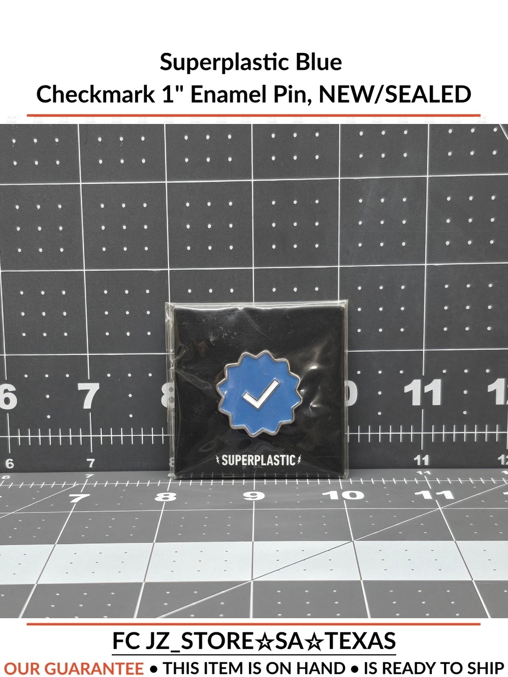 Blue Checkmark Enamel Pin -